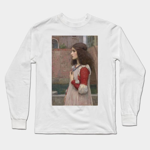 Juliet by John William Waterhouse Long Sleeve T-Shirt by Classic Art Stall